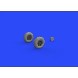 Spitfire Mk.IX wheels 4spoke w/pattern for Tamiya - Eduard Accessor...