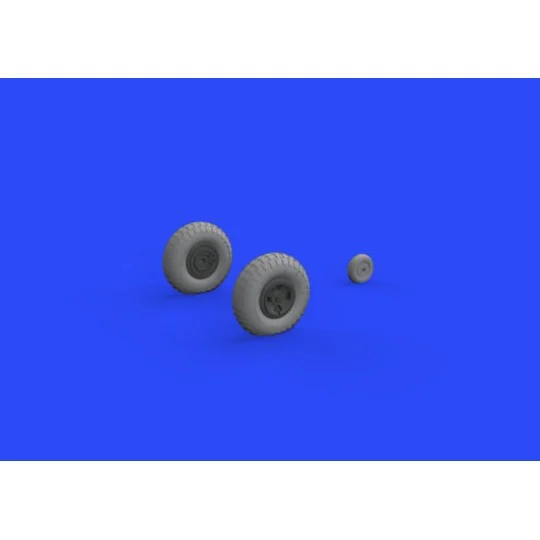 Spitfire Mk.IX wheels 4spoke w/pattern for Tamiya - Eduard Accessor...