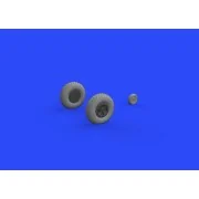 Spitfire Mk.IX wheels 4spoke w/pattern for Tamiya - Eduard Accessor...