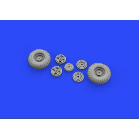Spitfire Mk.IX wheels 4spoke w/pattern for Tamiya, 1/32 - Eduard Ac...