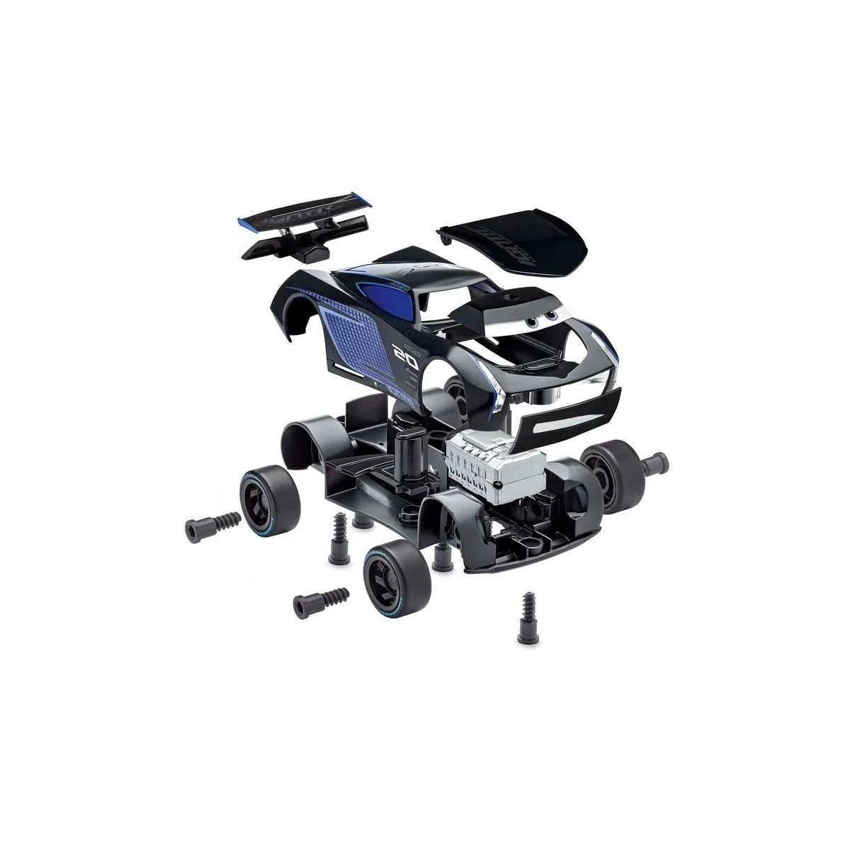 Jackson Storm Disney-Cars Auto mit Licht & Sound, 1/20 - Revell 06563