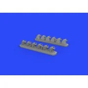 P-40E exhaust stacks for Hasegawa, 1/32 - Eduard Accessories 632135 P-40E exhaust stacks for Hasegawa, 1/32 - Eduard Accessories 632135