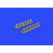 P-40E exhaust stacks for Hasegawa - Eduard Accessories 632135