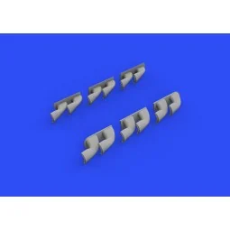 P-40 exhaust stacks fishtail f.Hasegawa, 1/32 - Eduard Accessories ...