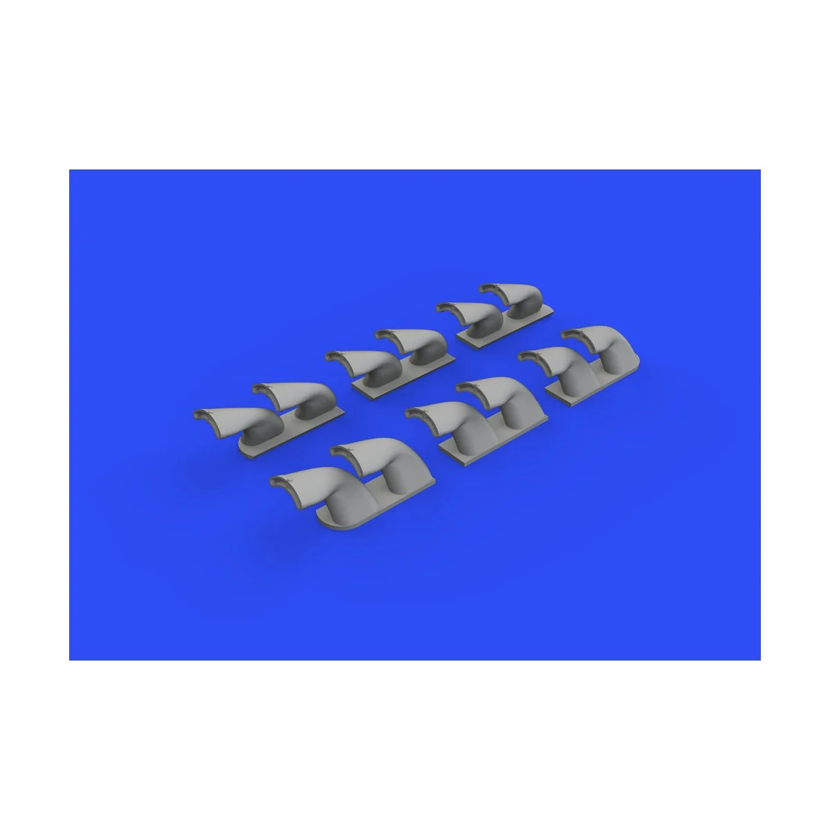 P-40 exhaust stacks fishtail f.Hasegawa, 1/32 - Eduard Accessories ...