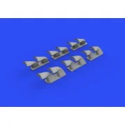 P-40 exhaust stacks fishtail f.Hasegawa - Eduard Accessories 632139