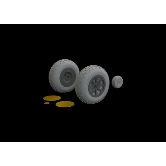 P-40N wheels for Trumpeter - Eduard Accessories 632143