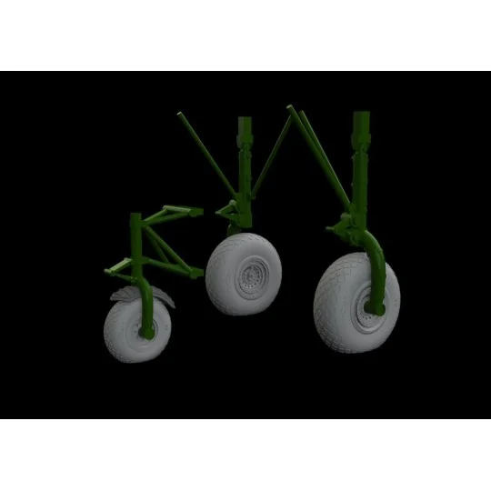 B-24 wheels (8spoke front wheel) for Hobby Boss, 1/32 - Eduard Acce...