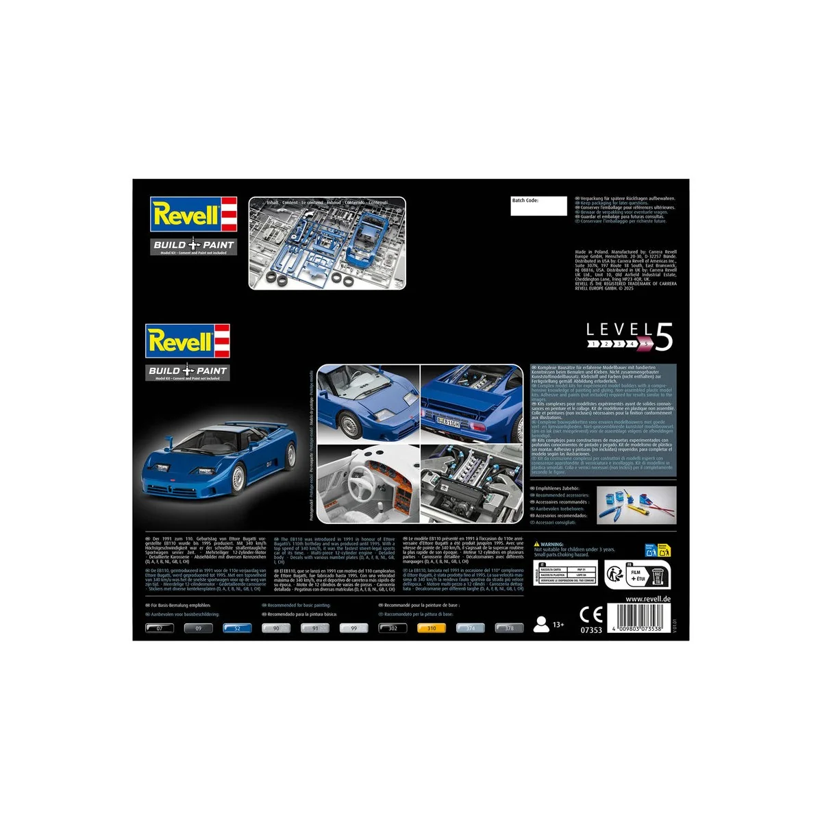 Bugatti EB110, 1/24 - Revell 07353