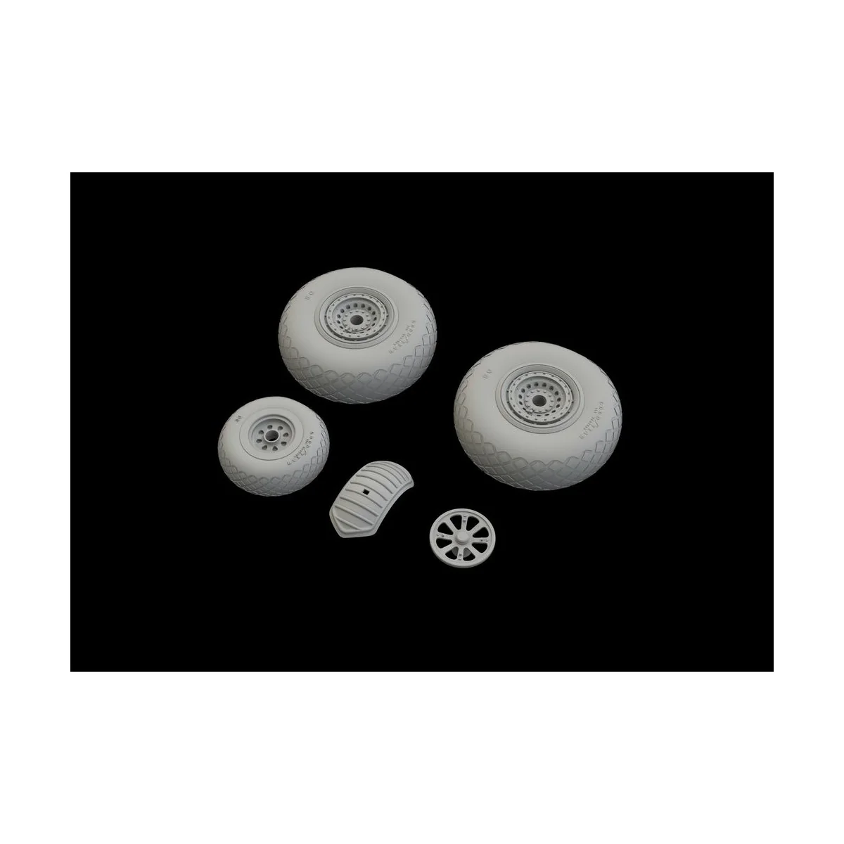 B-24 wheels (8spoke front wheel) for Hobby Boss, 1/32 - Eduard Acce...