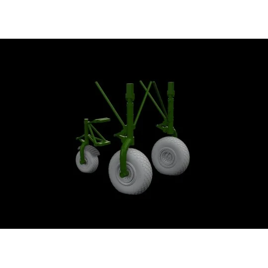 B-24 wheels (8spoke front wheel) for Hobby Boss, 1/32 - Eduard Acce...