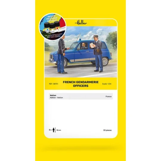 STARTER KIT French Gendarmerie Officers - Heller 58751