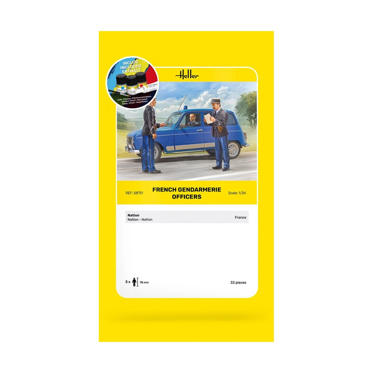 STARTER KIT French Gendarmerie Officers - Heller 58751