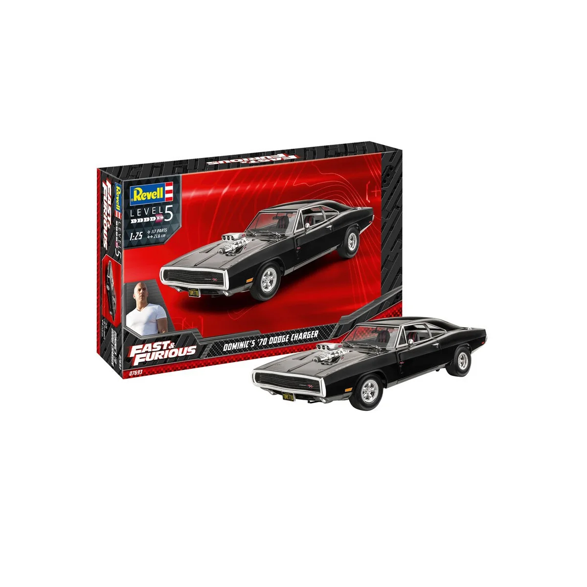 Fast & Furious - Dominics 1970 Dodge Charger, 1/25 - Revell 7693