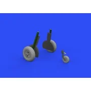 Bf 108 wheels spoked for Eduard, 1/32 - Eduard Accessories 632155