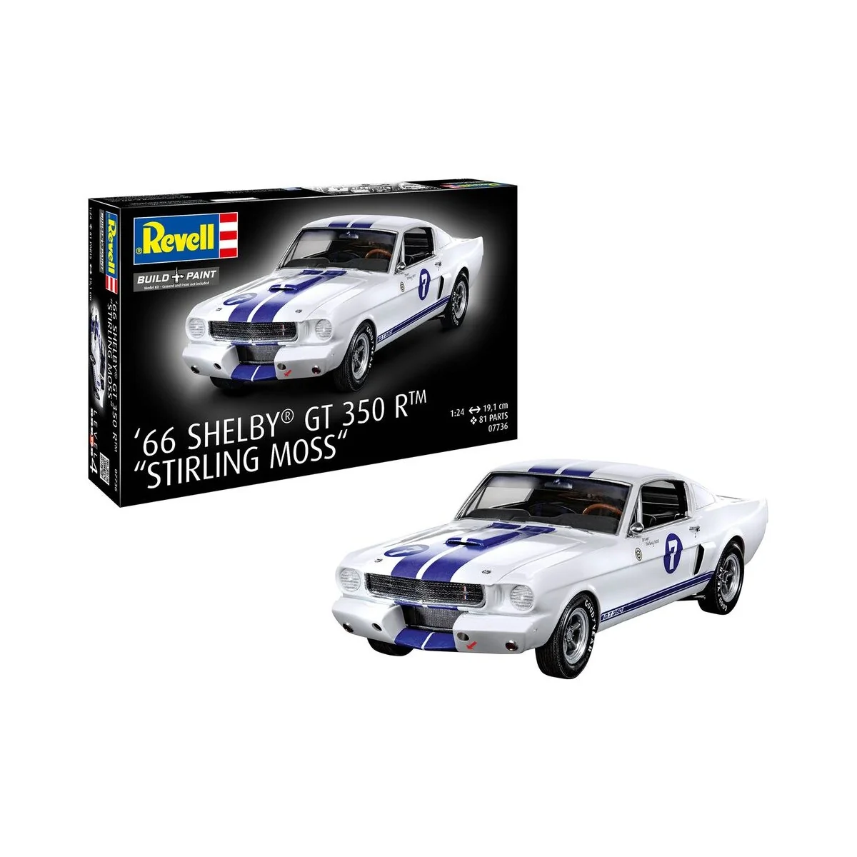 1966 Shelby GT 350 R Stirling Moss, 1/24 - Revell 07736