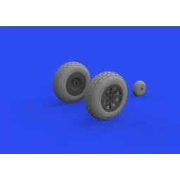 P-40E wheels for Trumpeter - Eduard Accessories 632160