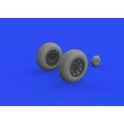 P-40E wheels for Trumpeter, 1/32 - Eduard Accessories 632160