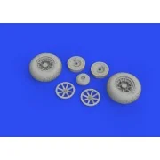 P-40E wheels for Trumpeter, 1/32 - Eduard Accessories 632160