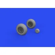 P-40E wheels for Trumpeter - Eduard Accessories 632160