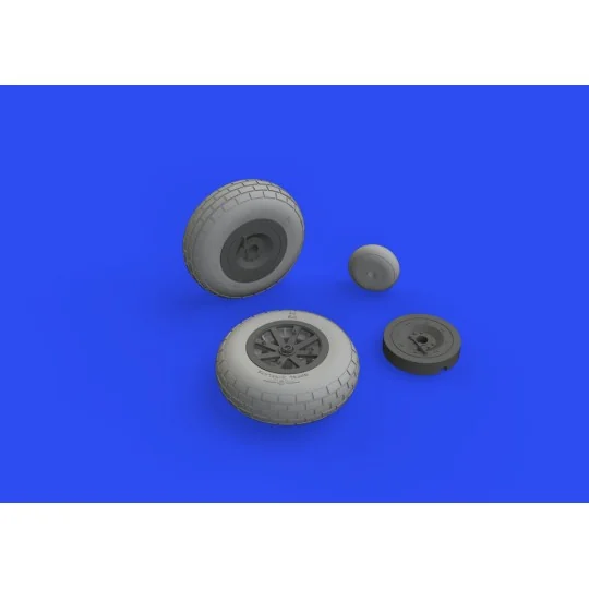 P-40E wheels for Trumpeter - Eduard Accessories 632160