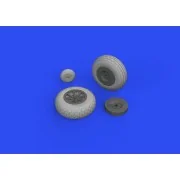 P-40E wheels for Trumpeter - Eduard Accessories 632160