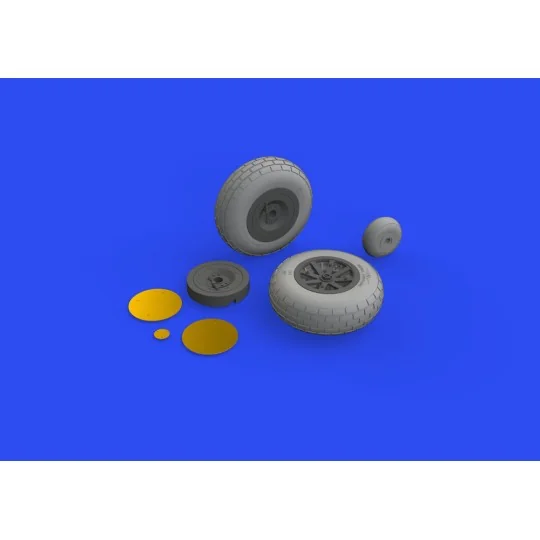 P-40E wheels for Trumpeter - Eduard Accessories 632160