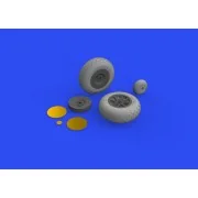 P-40E wheels for Trumpeter - Eduard Accessories 632160
