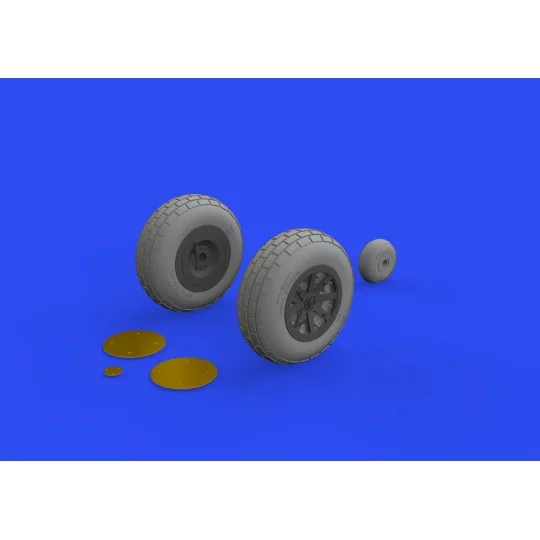 P-40E wheels for Trumpeter, 1/32 - Eduard Accessories 632160