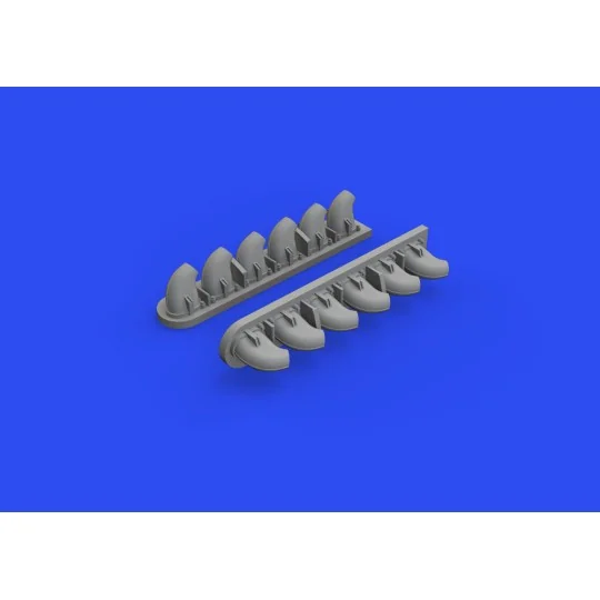 P-40E exhaust stacks for Trumpeter - Eduard Accessories 632161