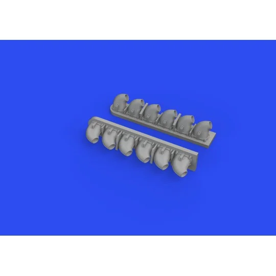 P-40E exhaust stacks for Trumpeter - Eduard Accessories 632161