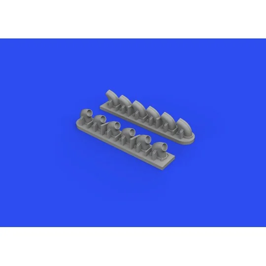 P-40E exhaust stacks for Trumpeter, 1/32 - Eduard Accessories 632161