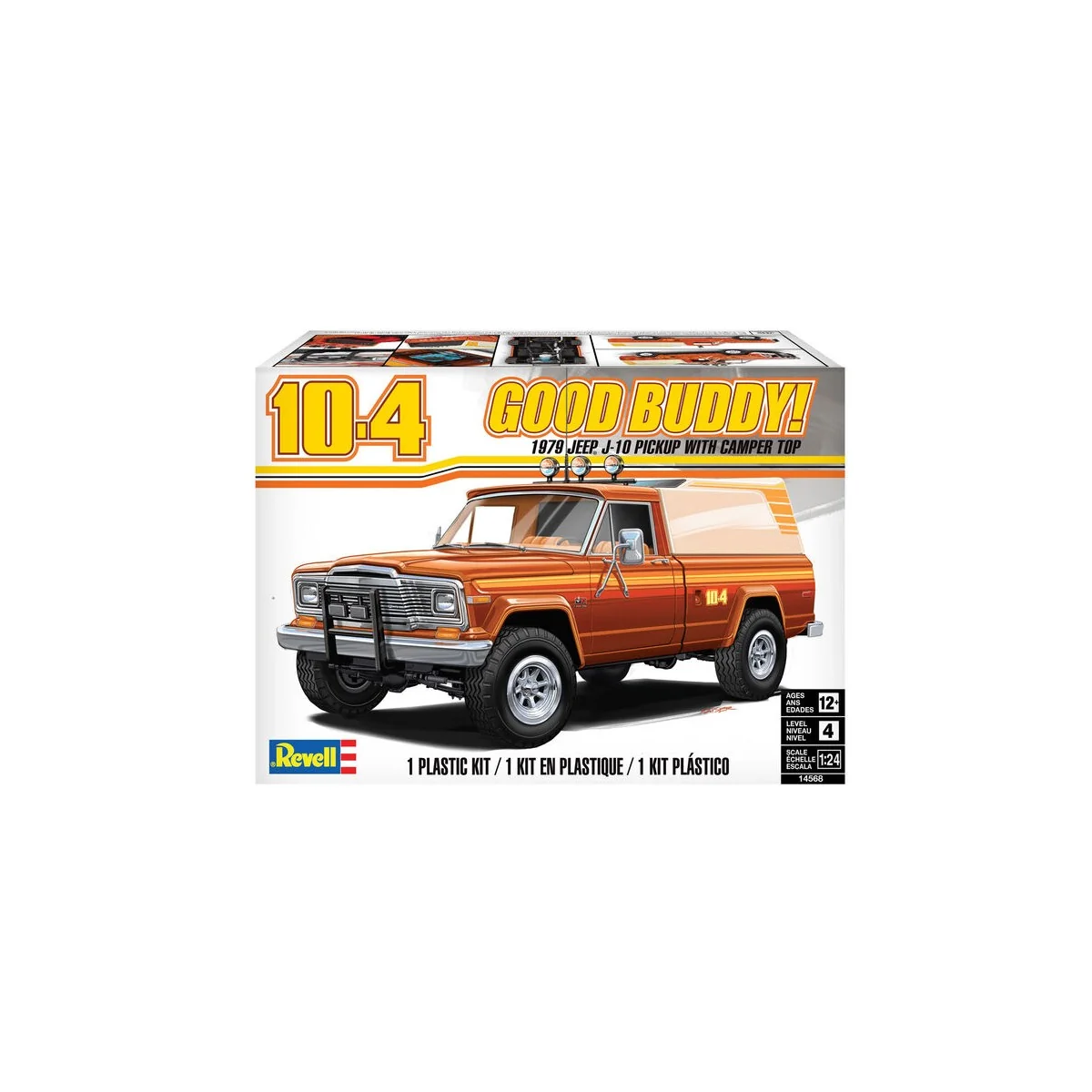Jeep J-10 pickup with camper, 1/24 - Revell 14568