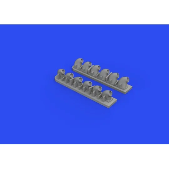 P-40E exhaust stacks for Trumpeter, 1/32 - Eduard Accessories 632161