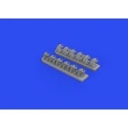 P-40E exhaust stacks for Trumpeter - Eduard Accessories 632161
