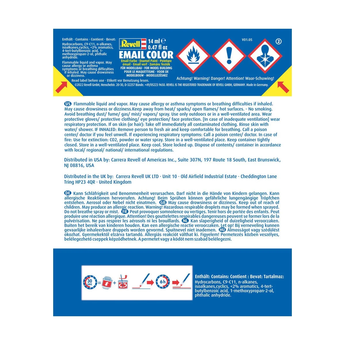 Revell Enamel anthrazit, matt - Revell 32109