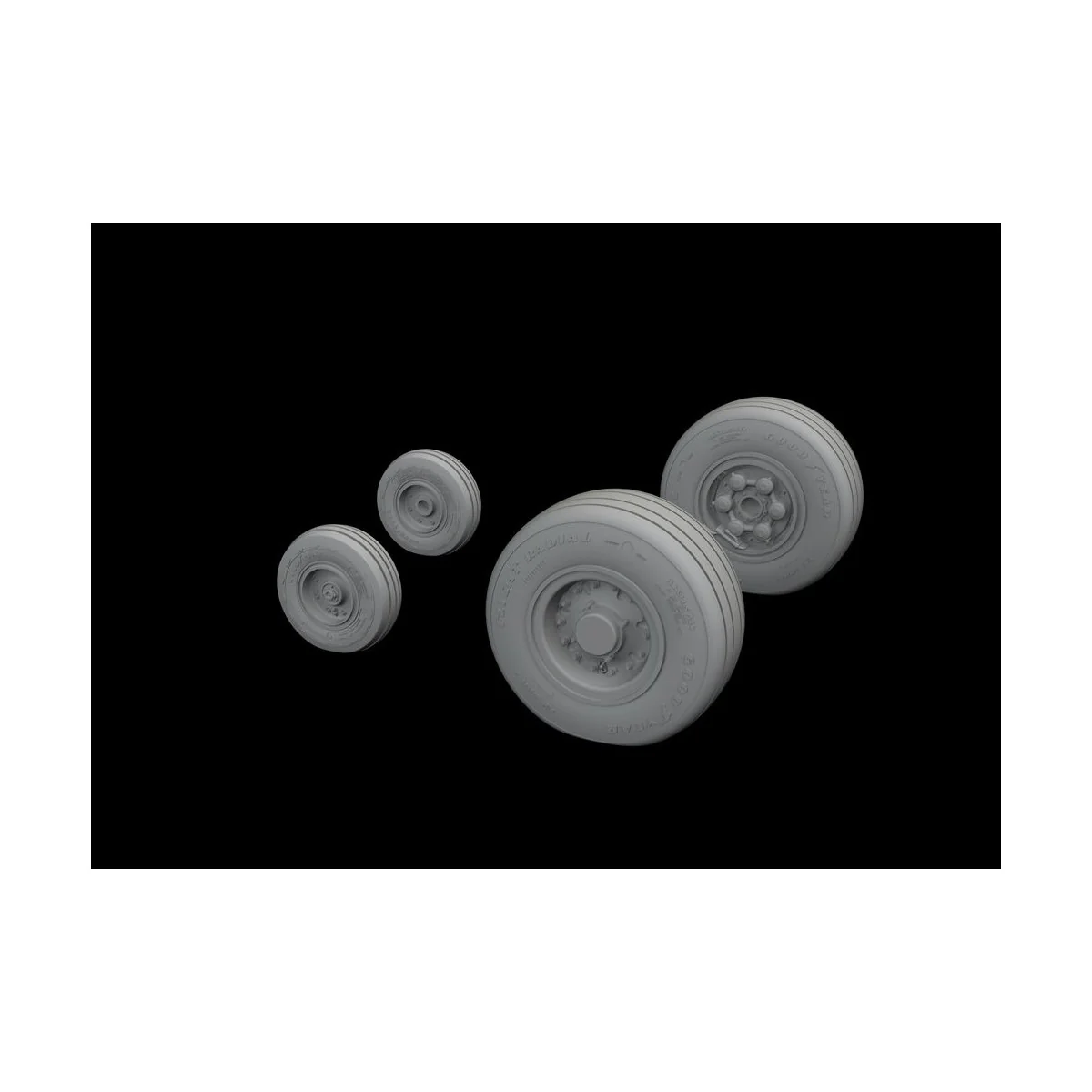 Tornado GR.4 wheels 1/32 for ITALERI, 1/32 - Eduard Accessories 632171