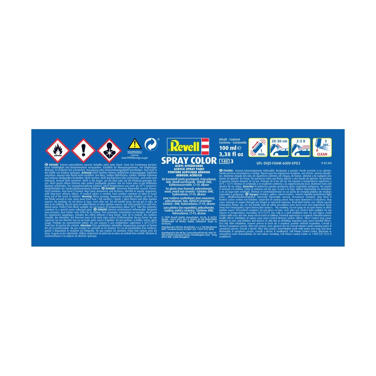 Spray farblos, matt - Revell 34102