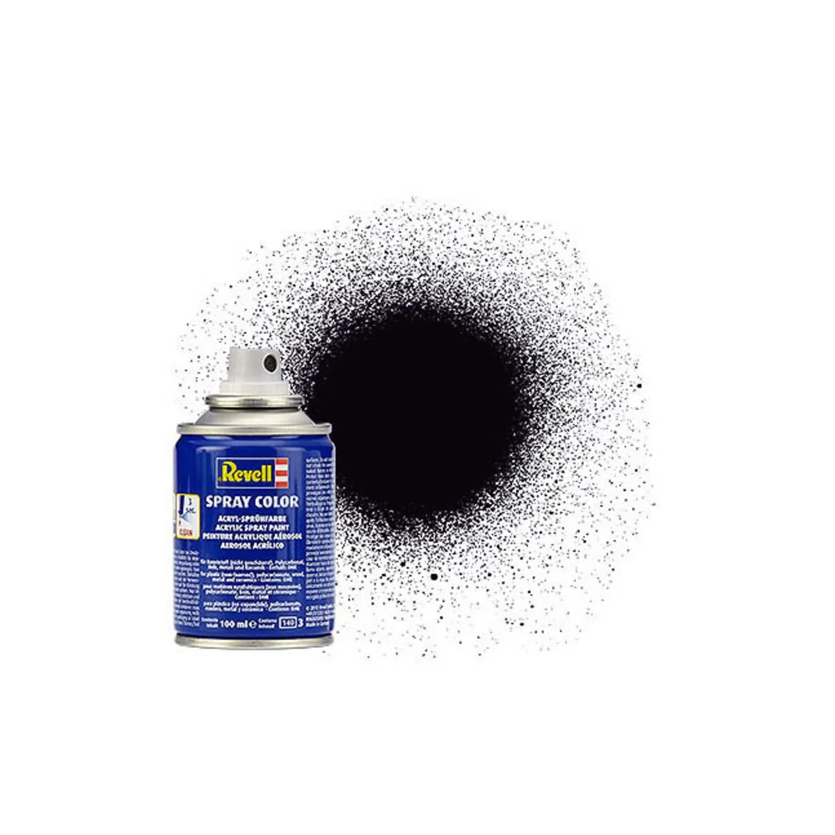 Spray schwarz, matt - Revell 34108