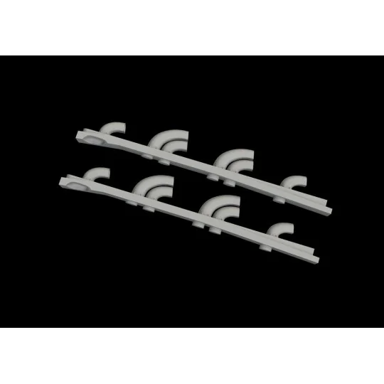 Yak-9T exhaust stacks PRINT for ICM, 1/32 - Eduard Accessories 632182