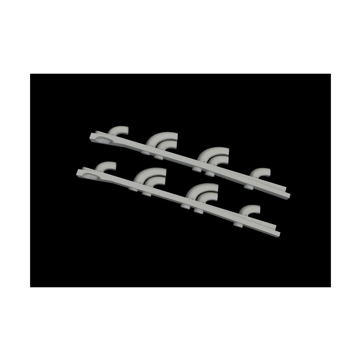 Yak-9T exhaust stacks PRINT for ICM, 1/32 - Eduard Accessories 632182