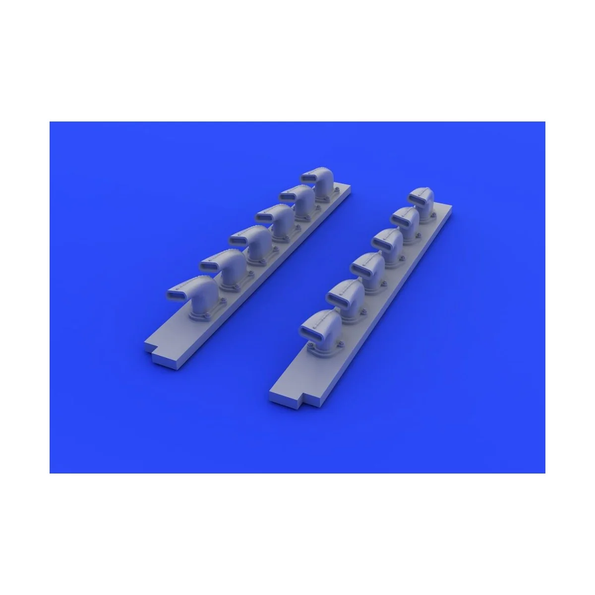 Bf 109G-2/4 exhaust stacks for REVELL - Eduard Accessories 632184