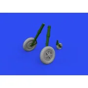 Bf 109G-2 wheels 1/32 for REVELL - Eduard Accessories 632186