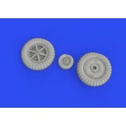 Bf 109G-2 wheels 1/32 for REVELL, 1/32 - Eduard Accessories 632186