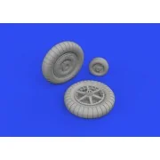 Bf 109G-2 wheels 1/32 for REVELL, 1/32 - Eduard Accessories 632186
