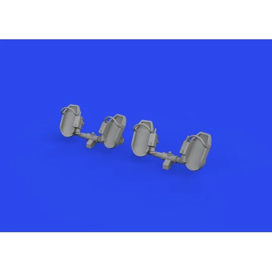 Bf 109E rudder pedals early PRINT, 1/32 - Eduard Accessories 632192