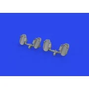 Bf 109E rudder pedals early PRINT 1/32 - Eduard Accessories 632192