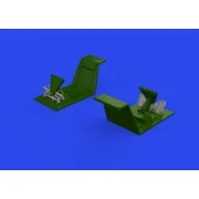 Bf 109E rudder pedals early PRINT, 1/32 - Eduard Accessories 632192
