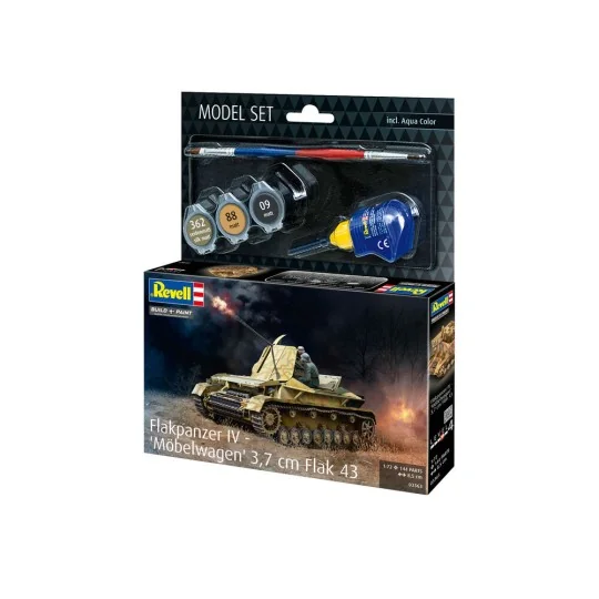 Model Set Flakpanzer IV Möbelwagen 3.7cm Flak, 1/72 - Revell 63363