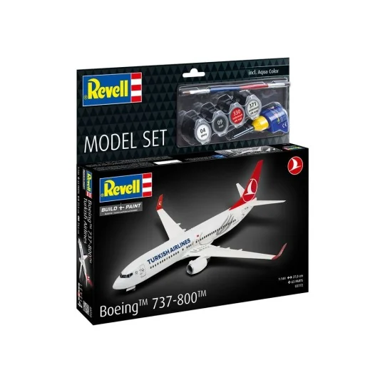 Model Set Boeing 737-800 Turkish Airlines, 1/144 - Revell 63772